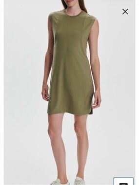 NWT Varley Naples 31.5 olive green dress